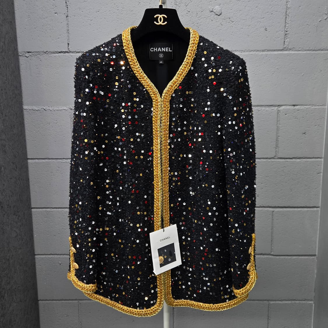 백화점판 / 샤넬 CC 글리터 트위드 자켓 40 상품이미지2