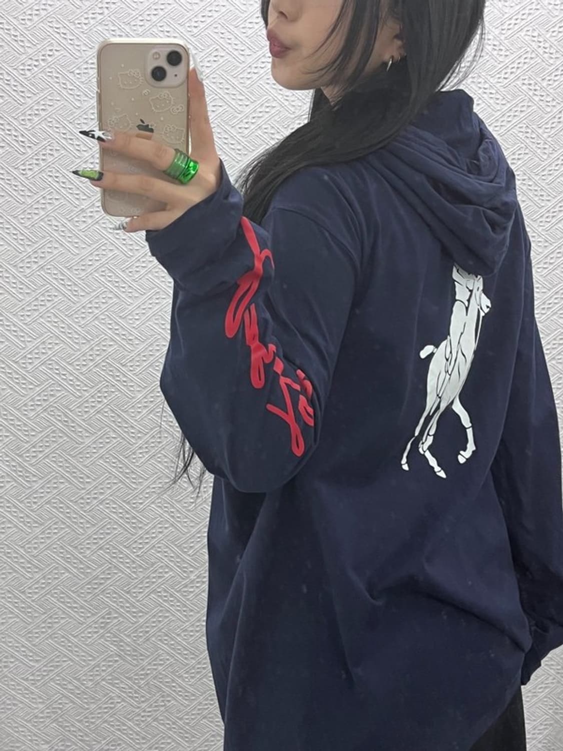 폴로 랄프로렌 올드스쿨 여리핏 신형로고 후드티 XL C08652 상품이미지1