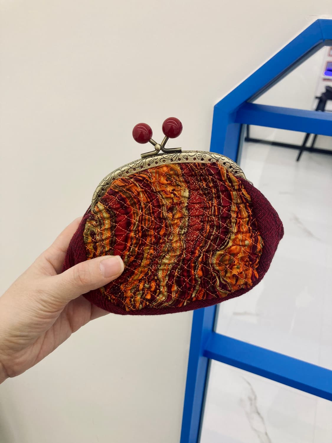 빈티지 무드 핸드메이드 미니 파우치 상품이미지1