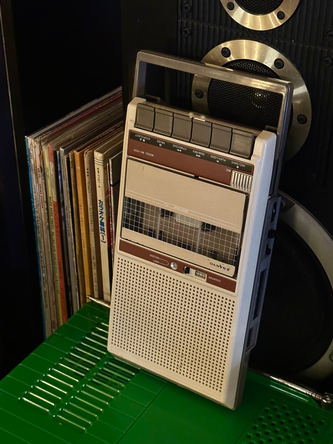 일본 빈티지 산요 포터블 카세트 플레이어 레코더 상품이미지7