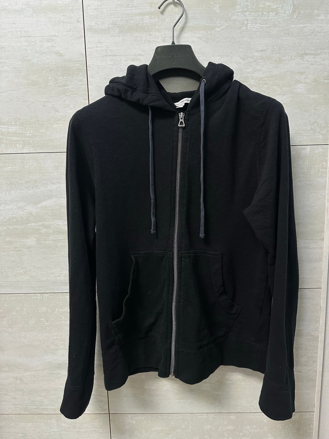 제임스 펄스 베이직 테리 후드집업 블랙 0 상품이미지1