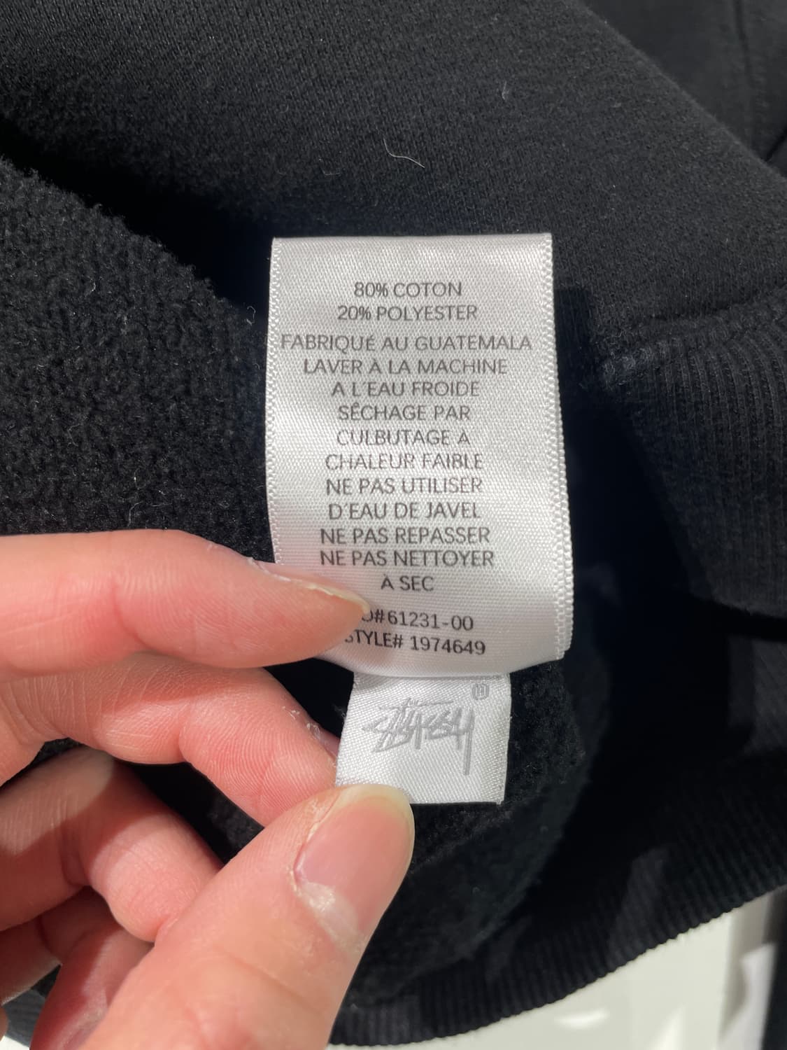 스투시 블랙 롤 더 다이스 스웻 후디 상품이미지9