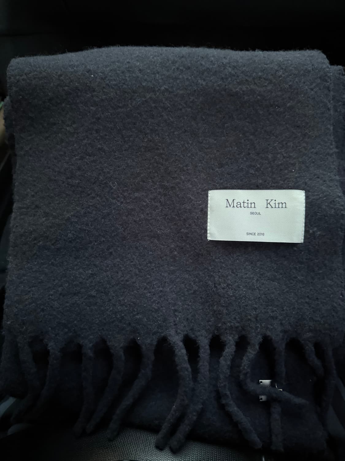 마뗑킴 목도리 블랙 상품이미지1