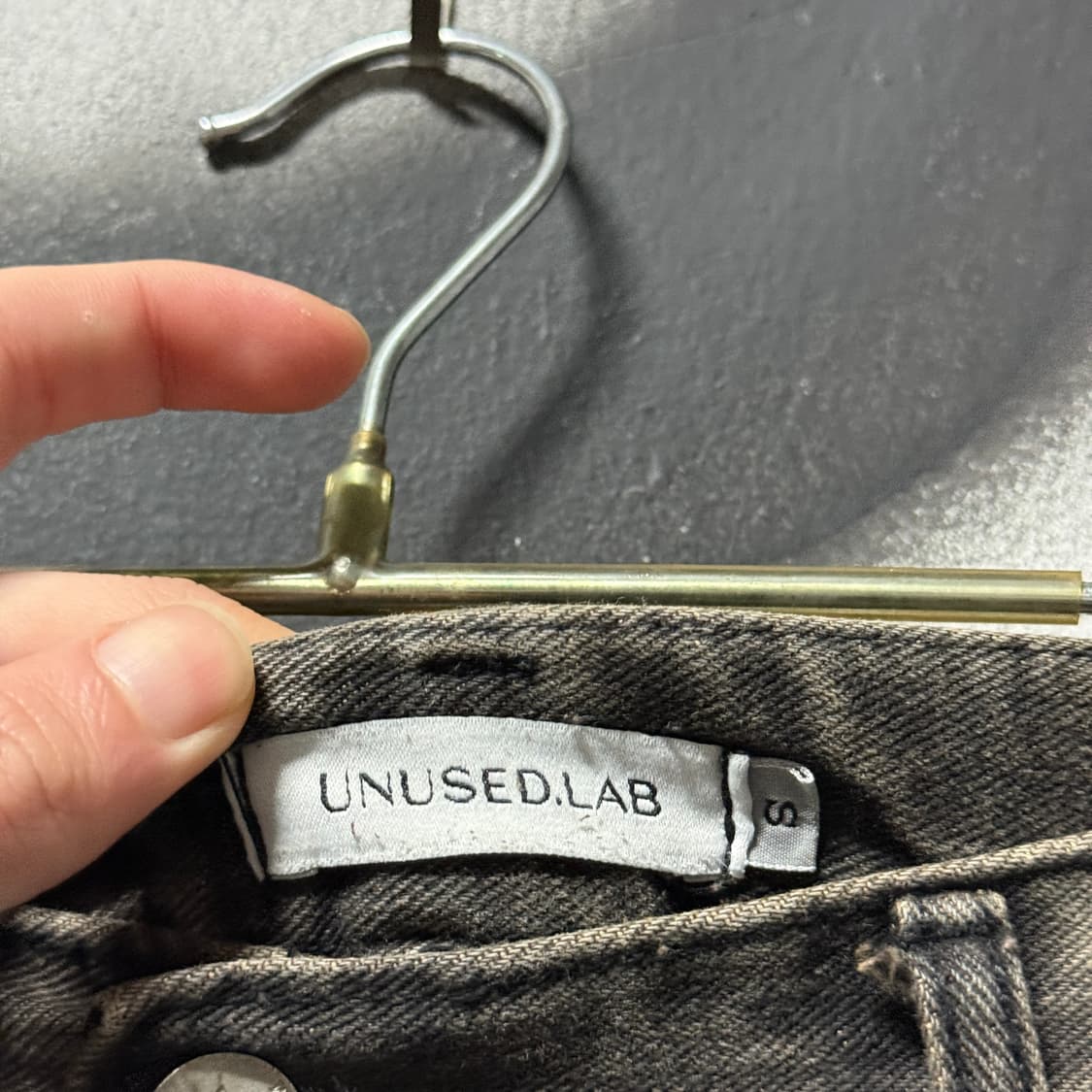 VTG 빈티지 샌드워싱 그런지 디테일 와이드 데님 팬츠 상품이미지5