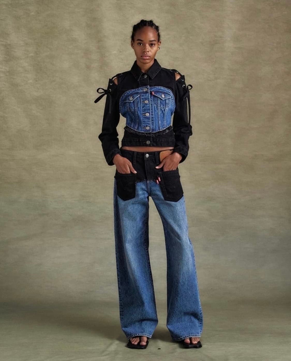 앤더슨벨 리바이스 우먼 배기 진 상품이미지3