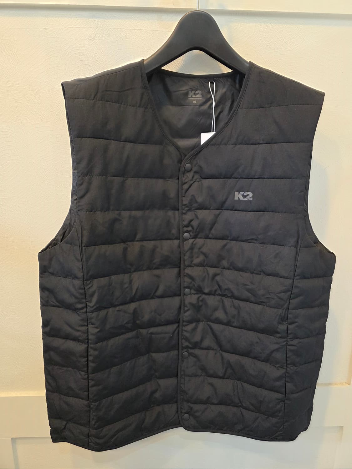K2 남성 블랙 패딩 조끼 95 상품이미지1