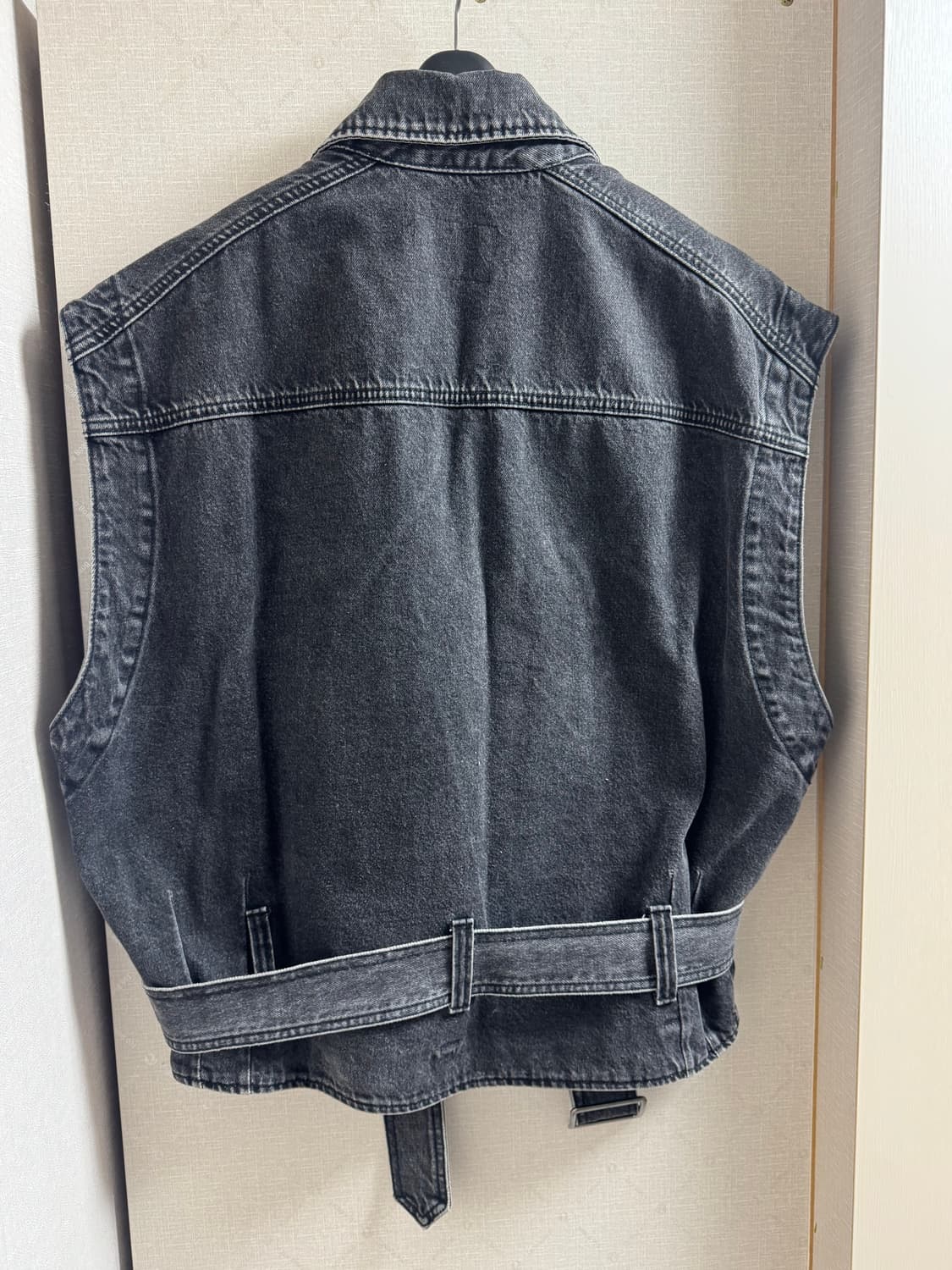 메종미네드 / 흑청 데님 베스트 / L 상품이미지2