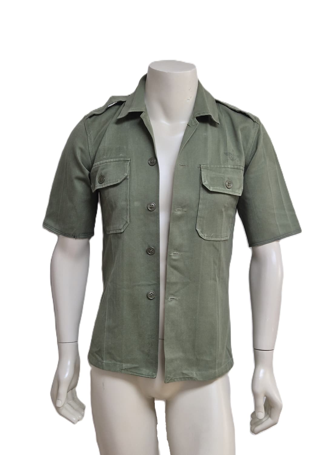 국군 구형 민무늬 반팔 전투복 상의 자켓 (XS) 상품이미지1