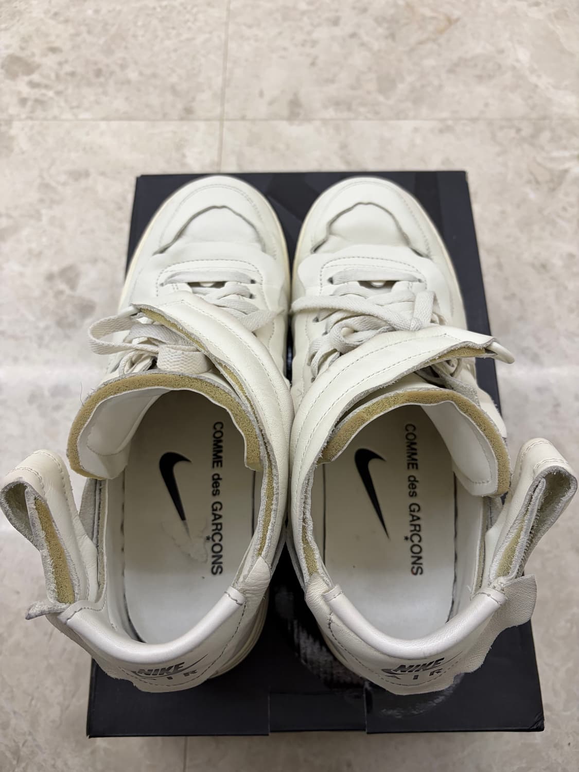 꼼데가르송 옴므 플러스 에어포스 미드 화이트 280 상품이미지7