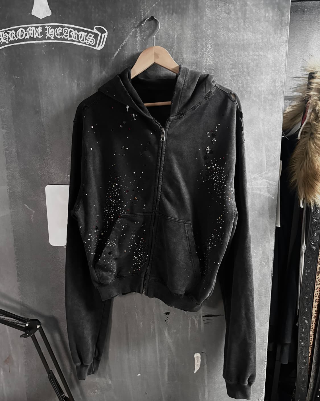 DND4DES Starry Rhinestone Hoodie  (급매) 상품이미지3