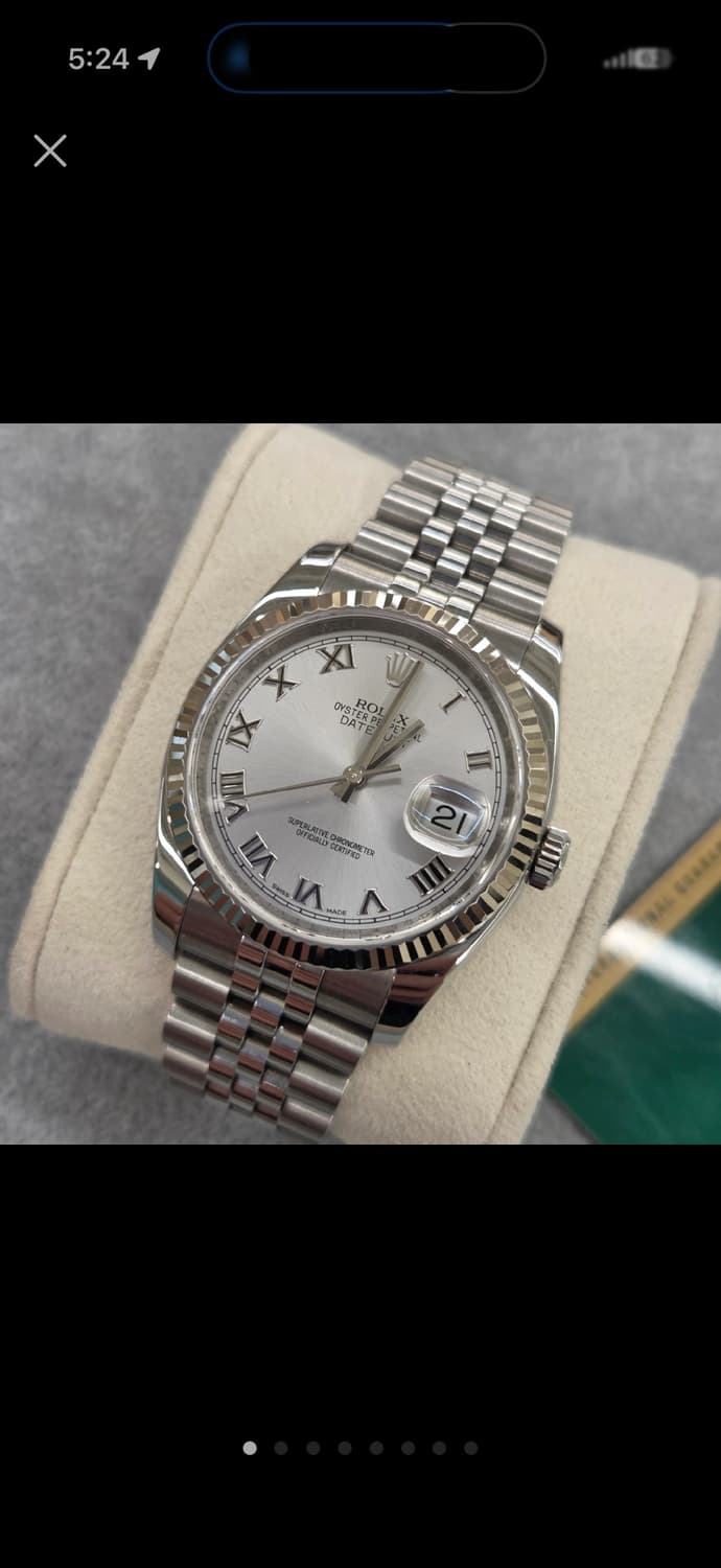 롤렉스 데이저스트 31mm 로듐로만 풀박스 풀구성 상품이미지1