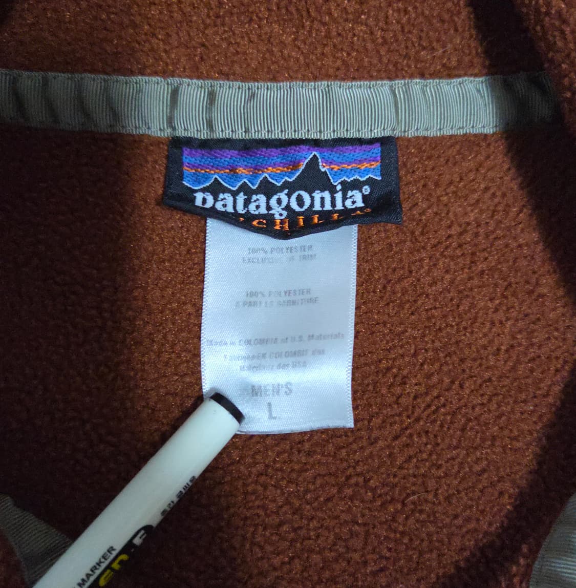 (L)파타고니아 08s 빈티지브라운 신칠라 플리스 카멜 상품이미지4