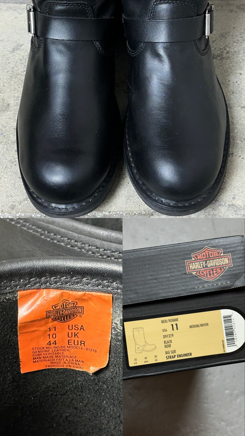 할리 데이비슨 엔지니어 부츠 모터사이클 바이커 부츠 상품이미지8