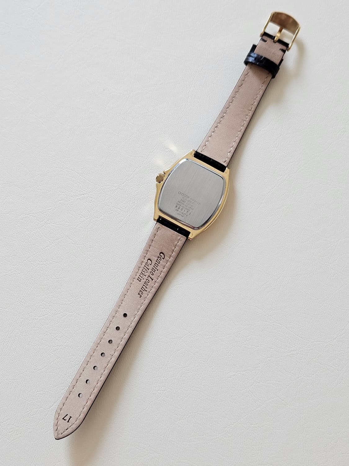 빈티지 시티즌 FORMA 금장 가죽 시계 상품이미지6