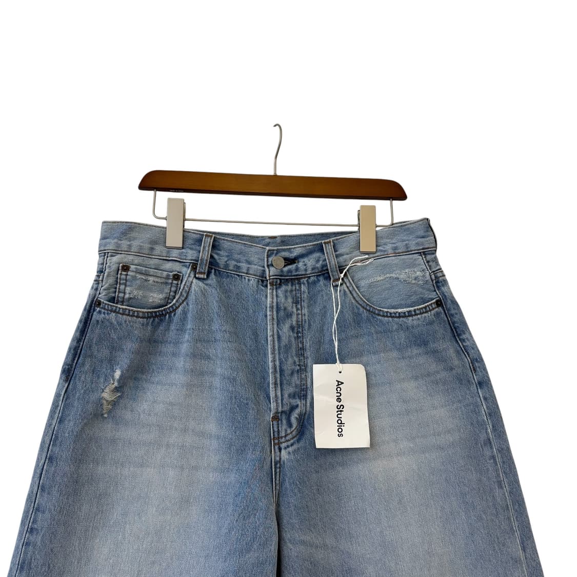 아크네 스튜디오 데님 쇼츠 라이트 블루 상품이미지3