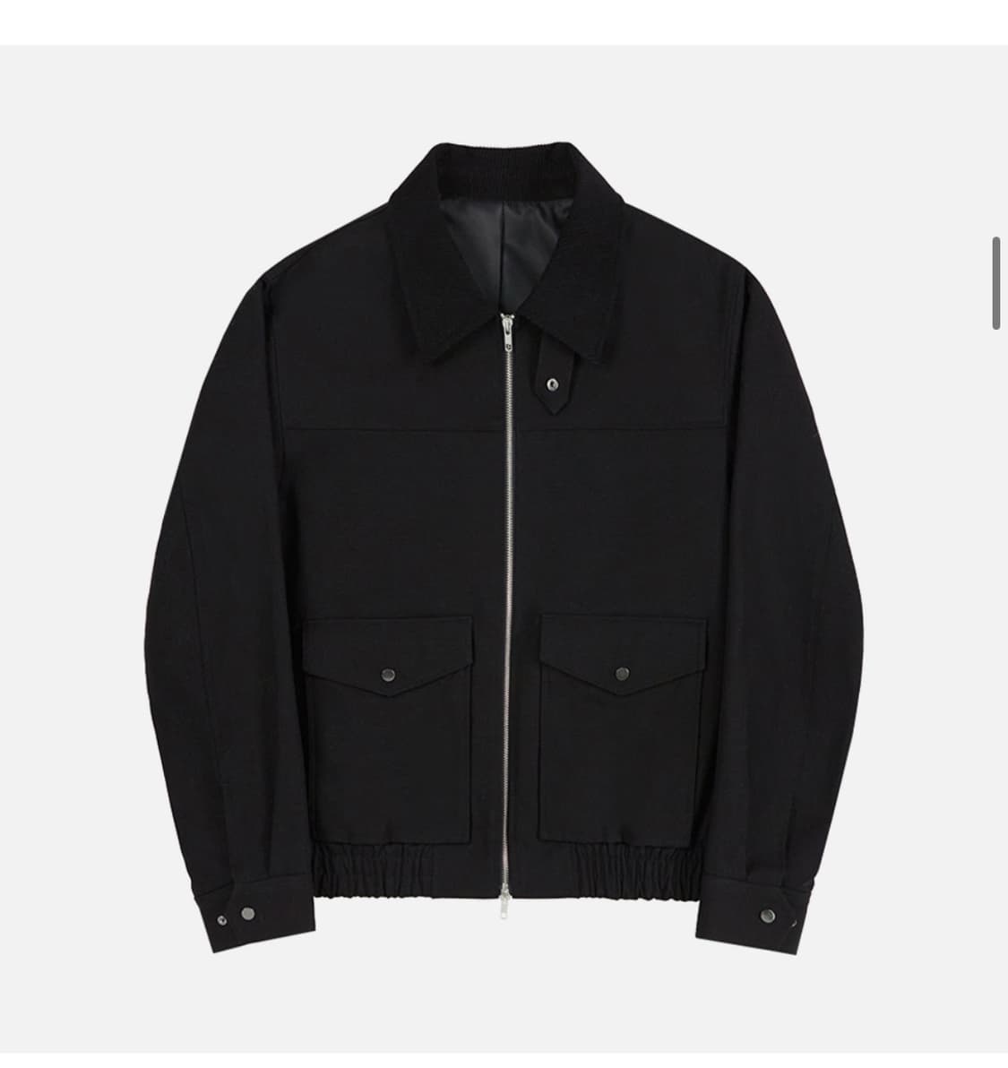 (새상품)(L) 드로우핏 헤리티지 헌팅 블루종 자켓 [BLACK] 판매 상품이미지5