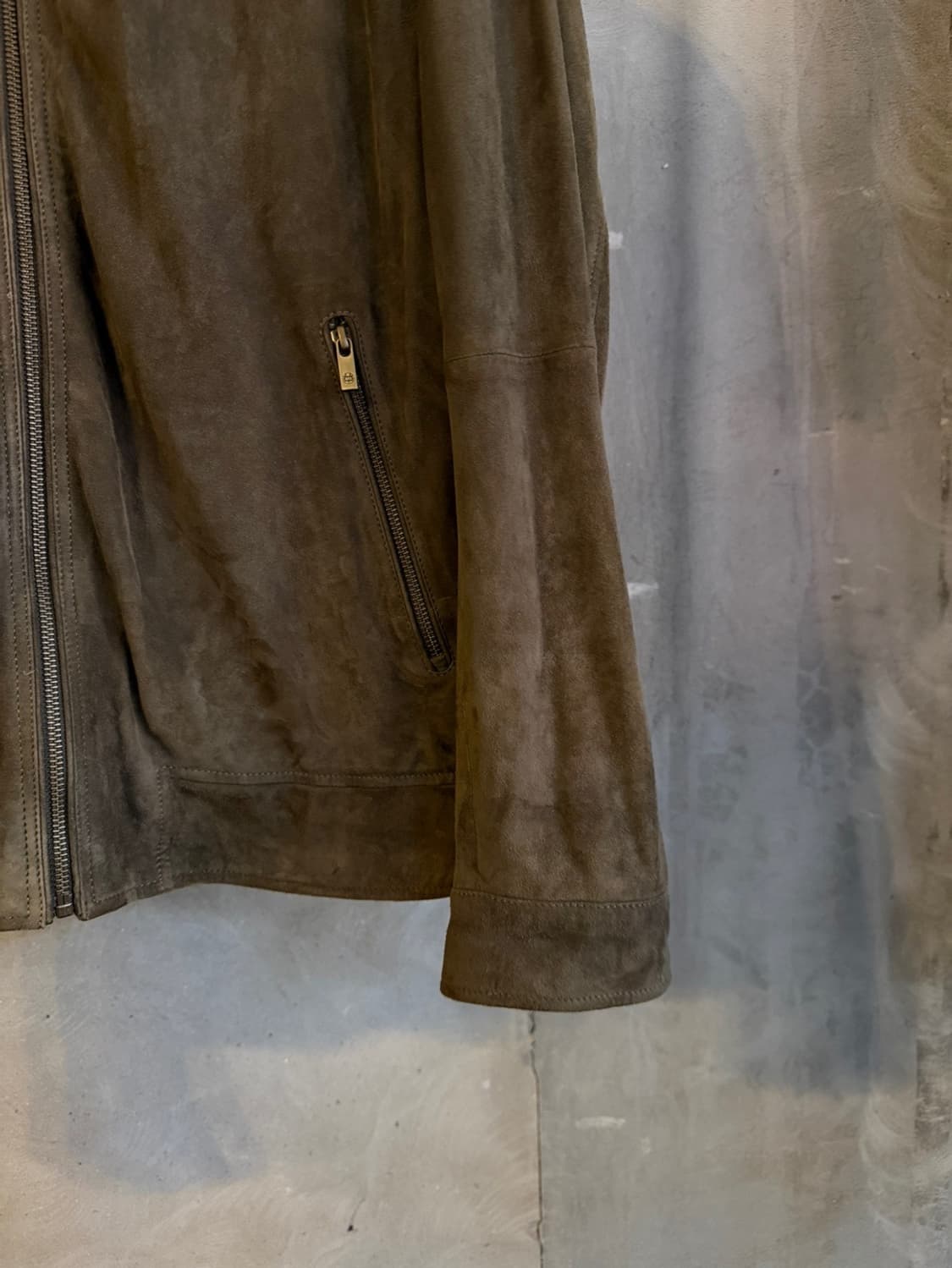 마시모두티 스웨이드 싱글 레더 자켓 105 상품이미지5