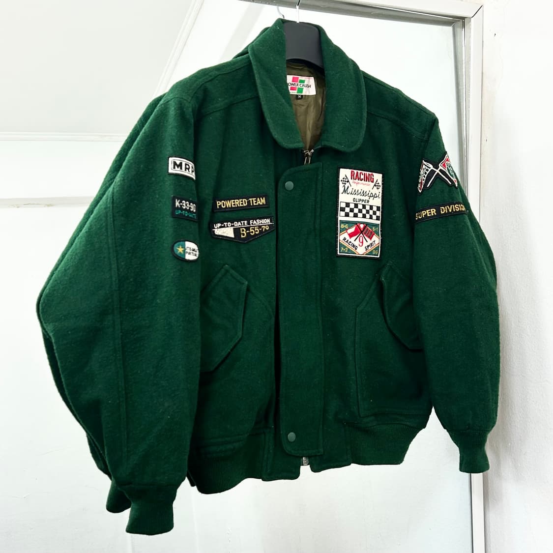 Power Crush 레이싱 울 바시티 자켓 상품이미지1