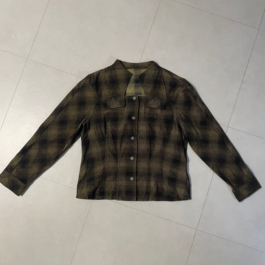 코듀로이 체크 셔츠 자켓 상품이미지3