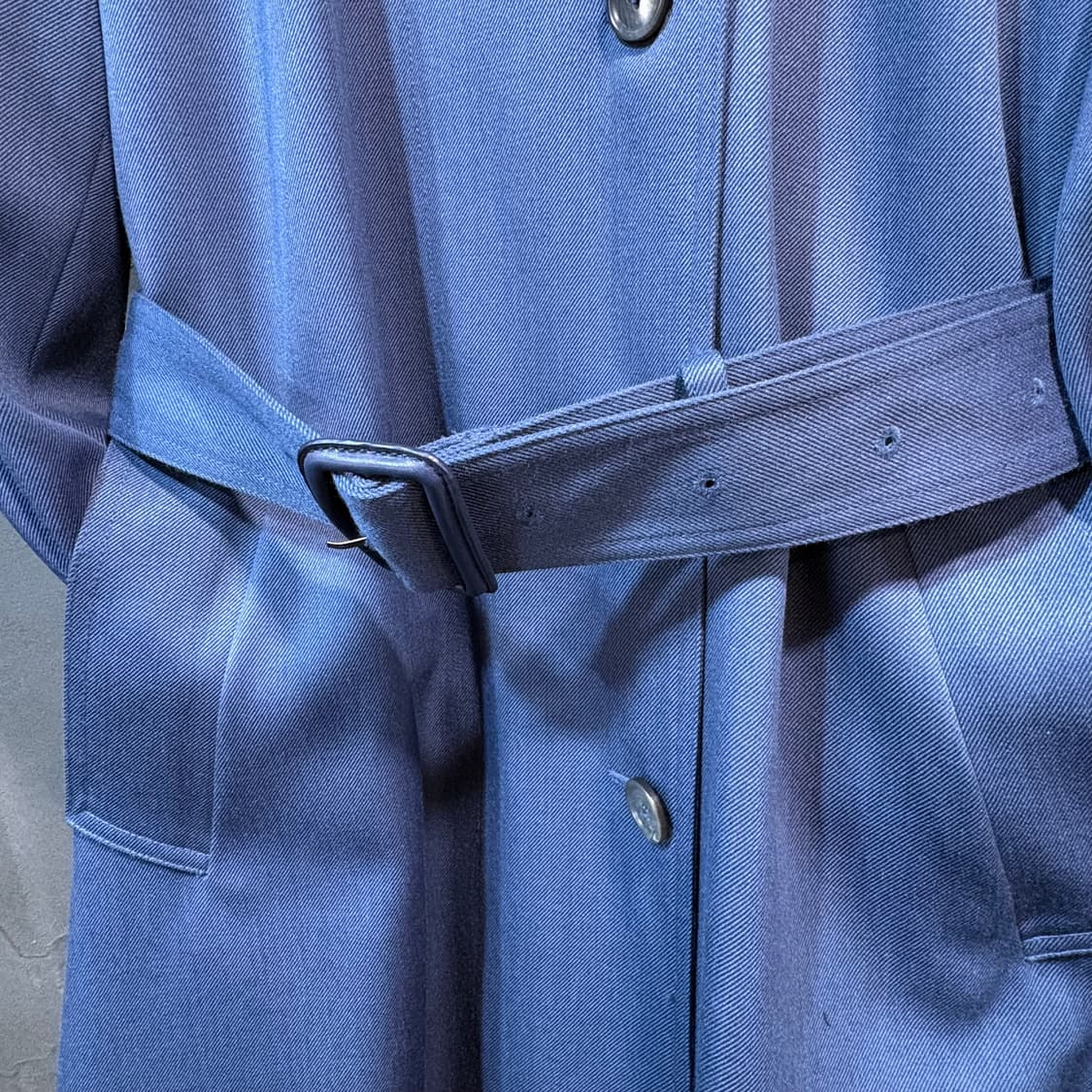 [36] CELINE 셀린느 블루 트렌치 코트 상품이미지2