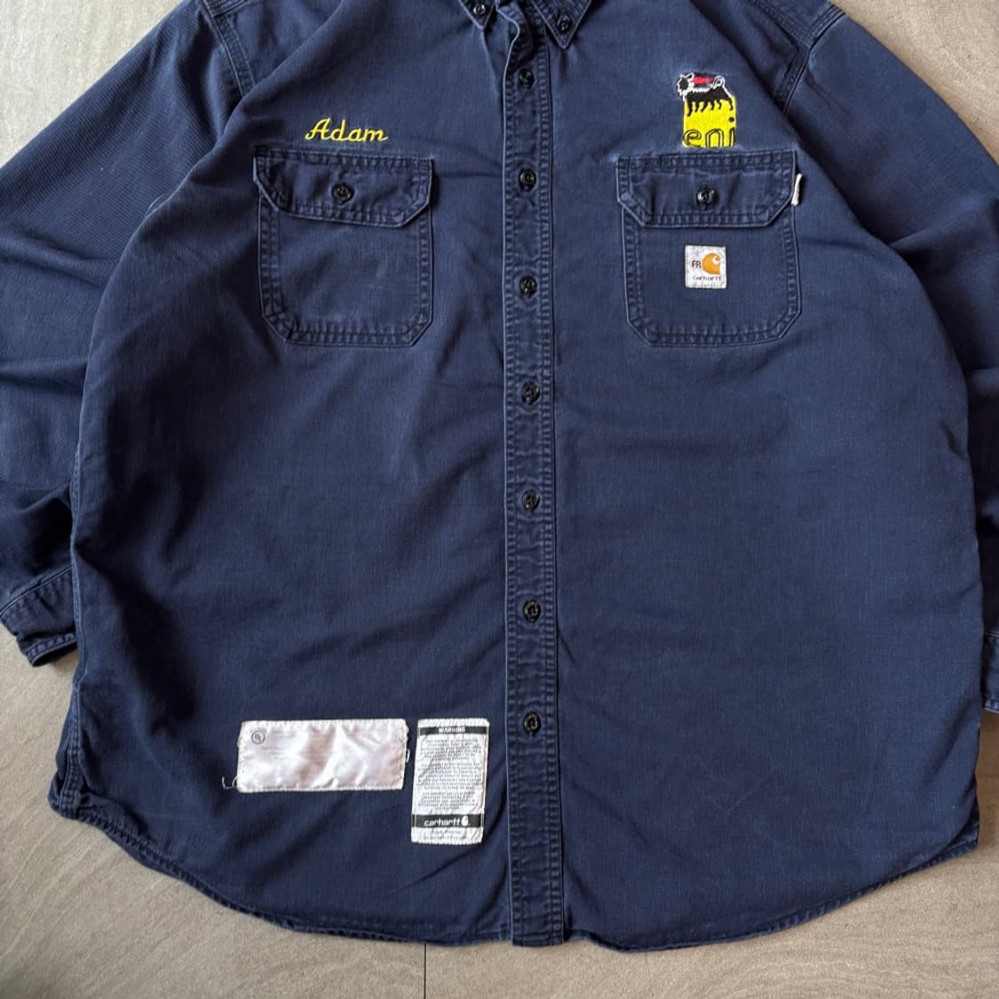칼하트 오리지널 FR 네이비 긴팔 셔츠  상품이미지4