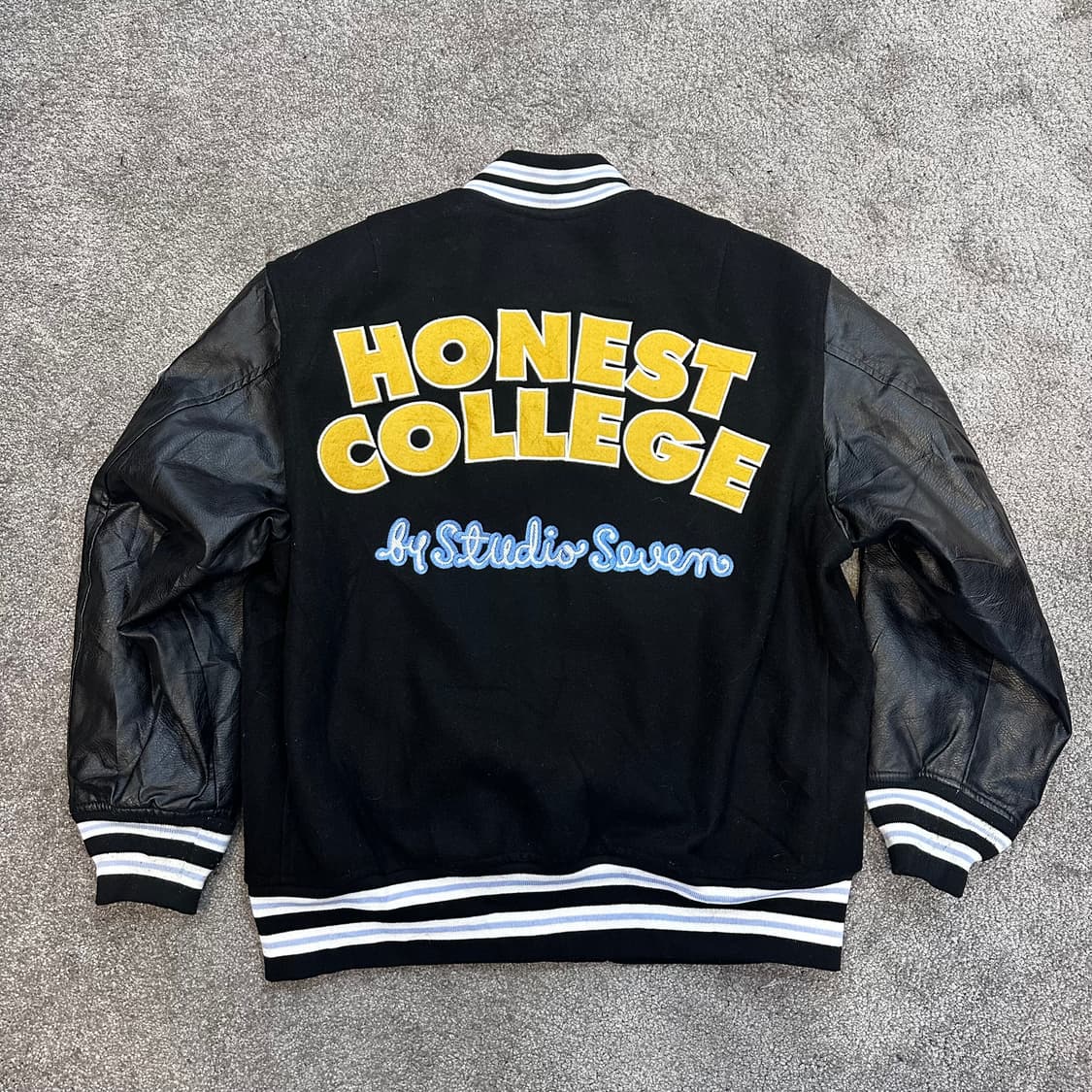 GU x STUDIO SEVEN 배색 바시티 자켓L 상품이미지1