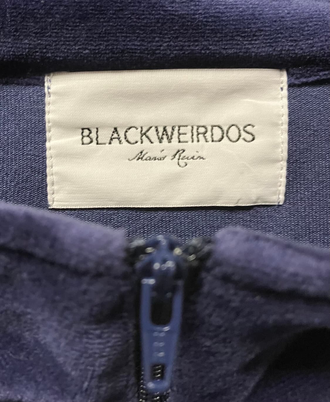 Black weridos blue velour jersey 상품이미지3