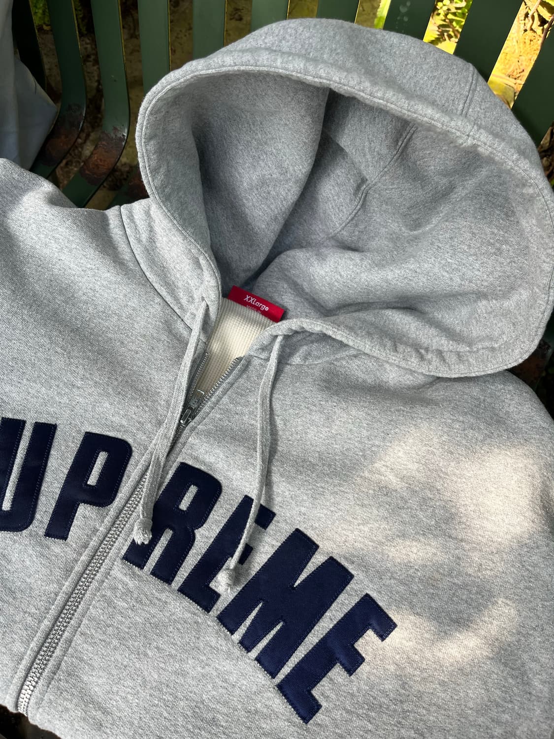 슈프림 써멀 후드집업 그레이 상품이미지2