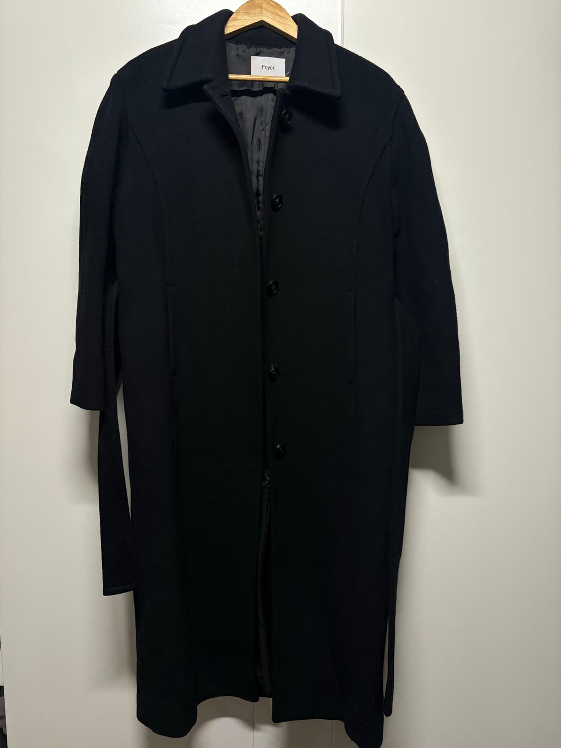 포이어 블랙 코트 상품이미지1