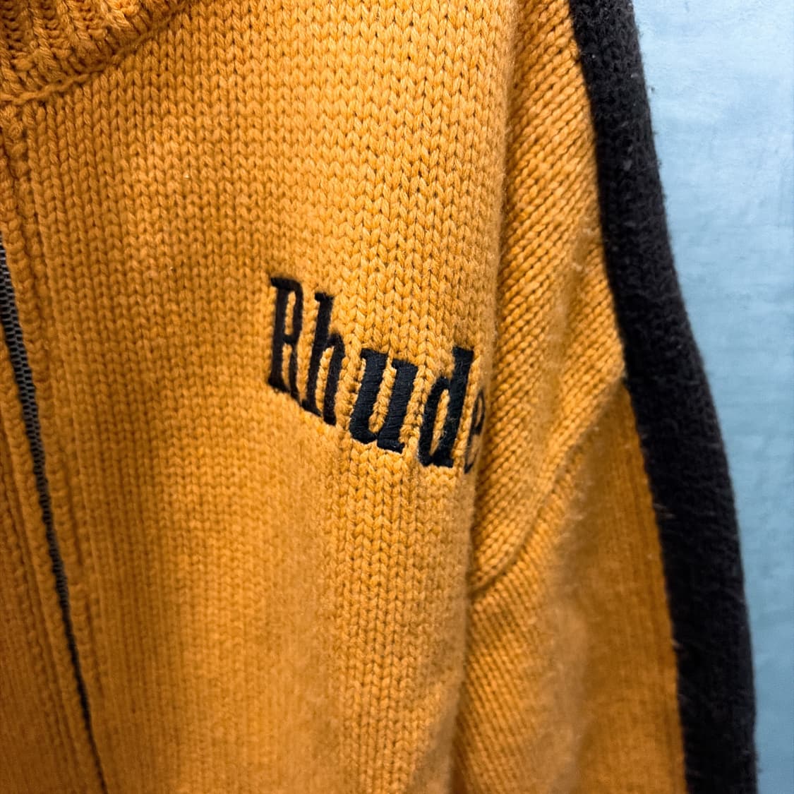 (정품/새상품) RHUDE 루드 남성 울 캐시미어 니트 트랙 자켓 상품이미지2