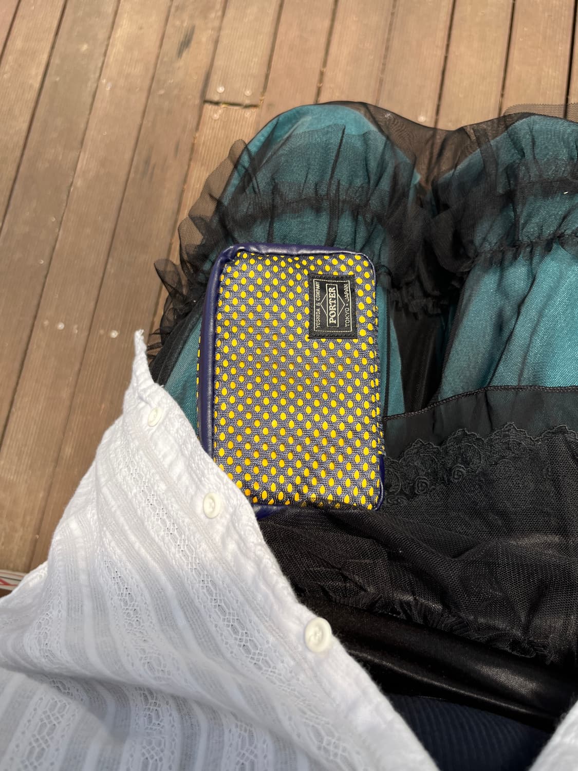 Porter x Essential Design 포터 메쉬 파우치 지갑 상품이미지6