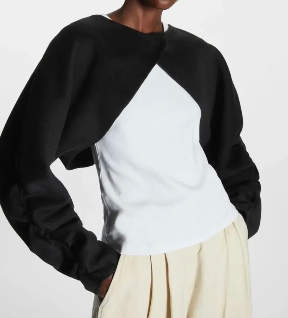 [M]COS코스 오픈 백 울 볼레로 자켓 (새상품) 상품이미지2