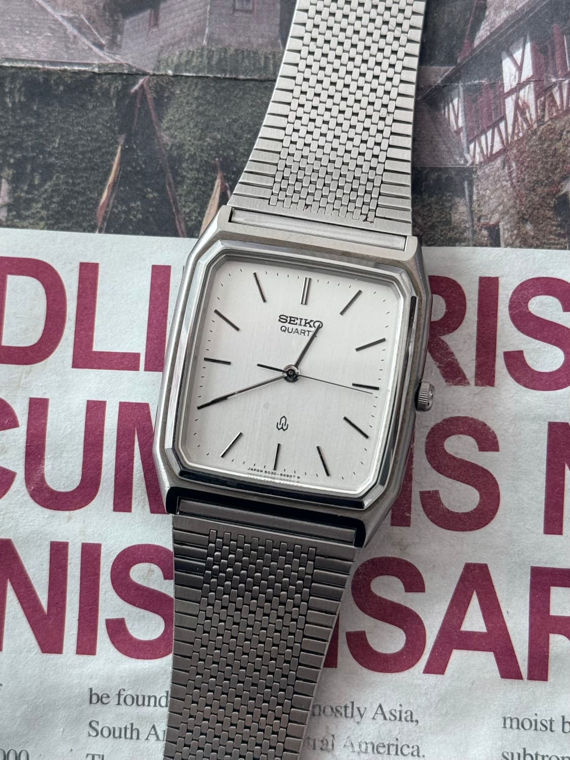 세이코 Seiko 쿼츠 스퀘어  상품이미지1