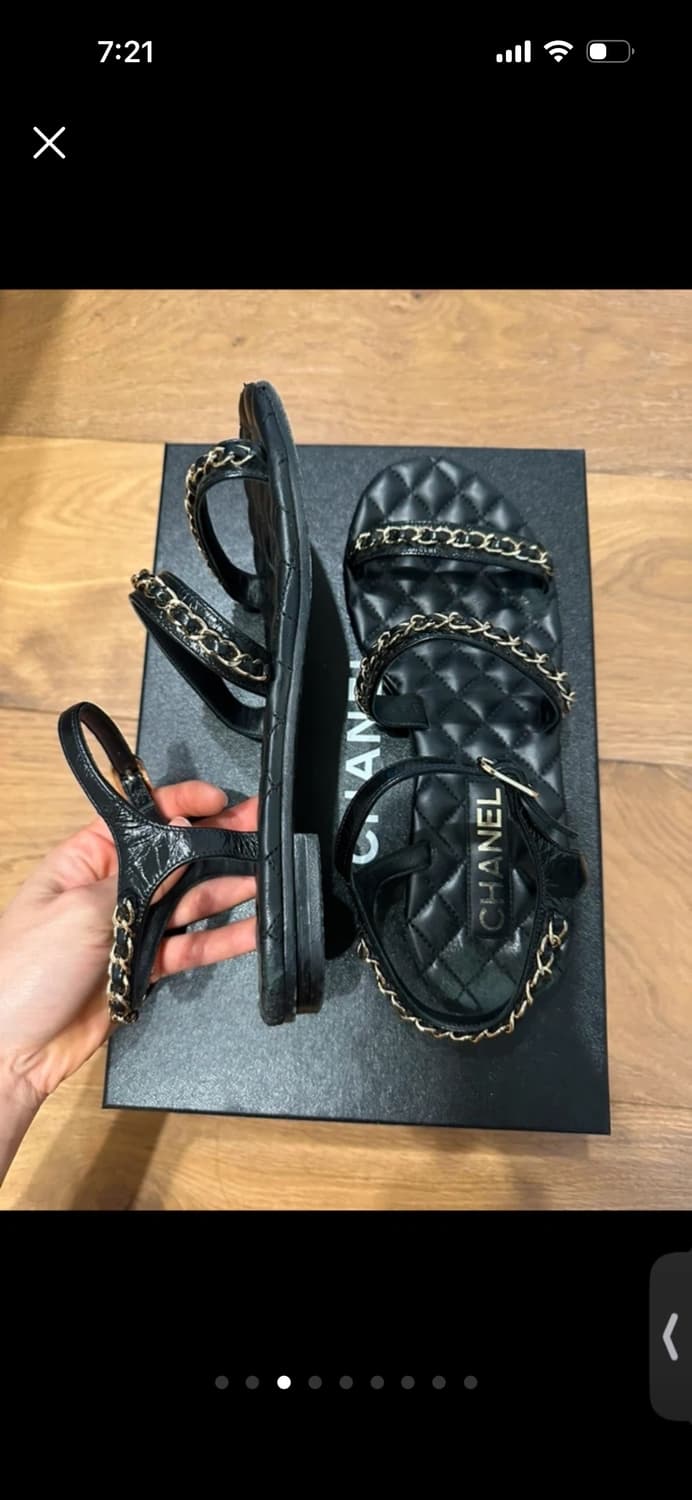 샤넬 샌들 36반 상품이미지5