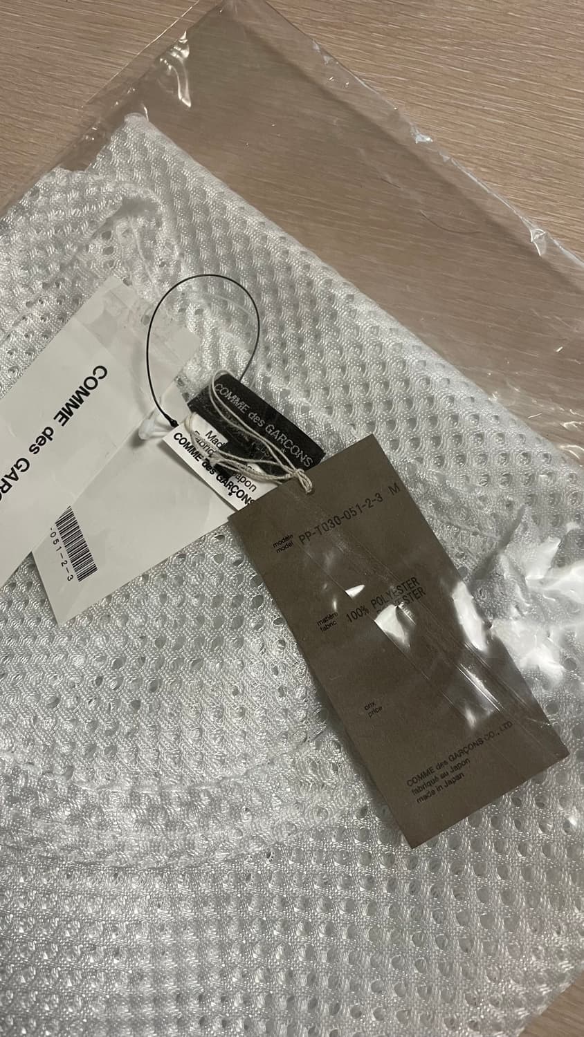 꼼데가르송 옴므 플러스 25aw 메쉬 티셔츠 상품이미지3