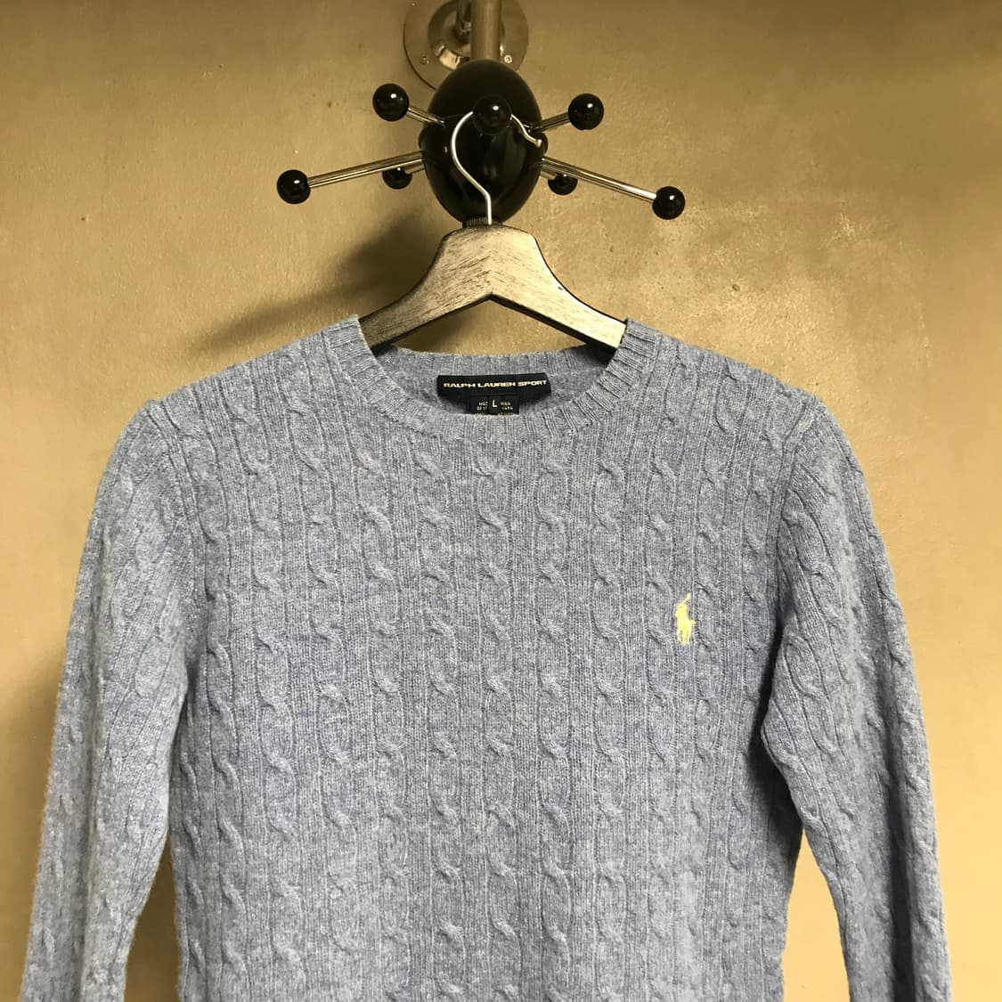폴로 랄프로렌 케이블 니트 블루 L(W) 상품이미지2