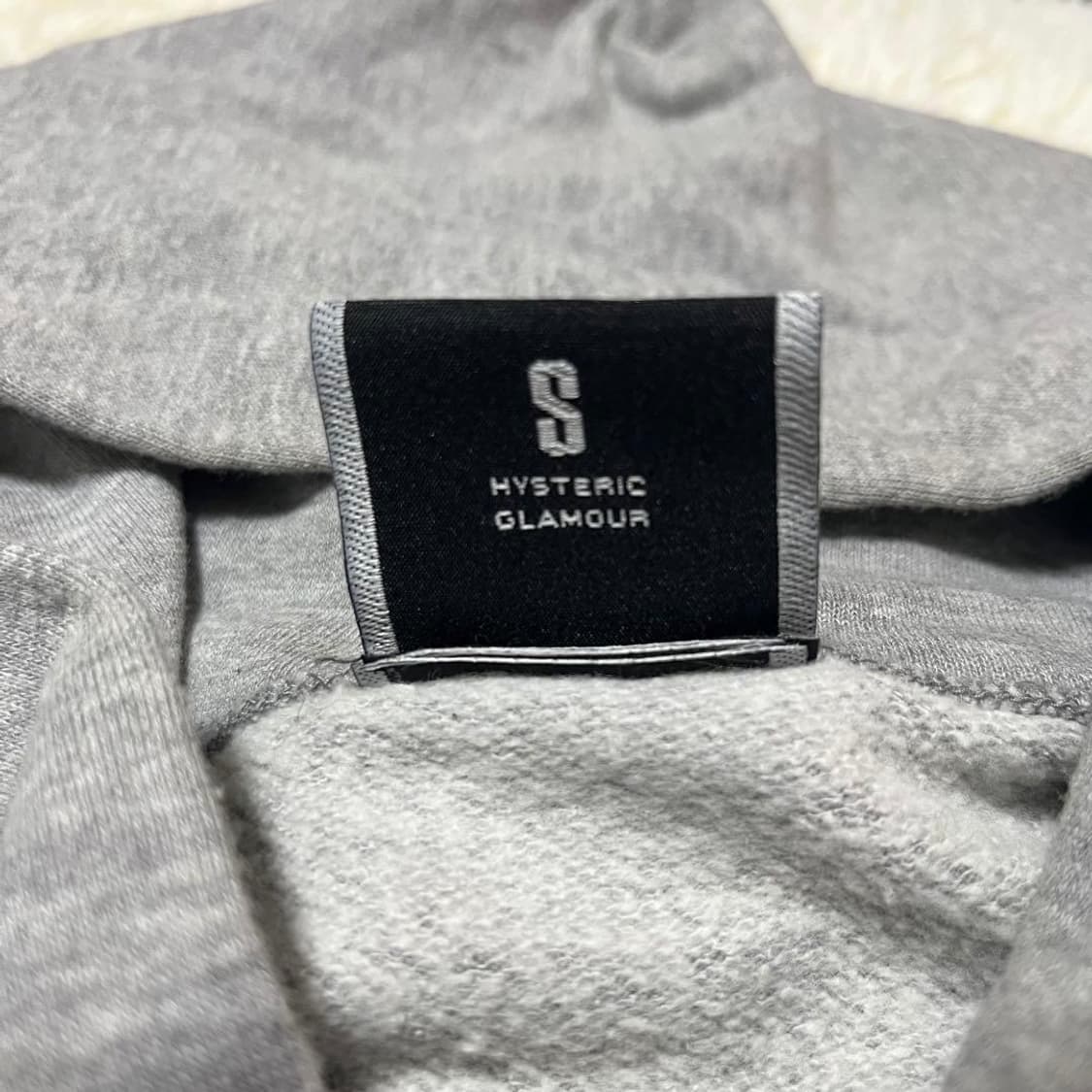 히스테릭 글래머 로고 자수 그레이 후드 집업 상품이미지7