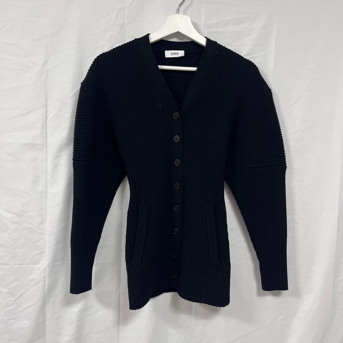 오르(ORR) 아워글래스 골지 니트 가디건 상품이미지1