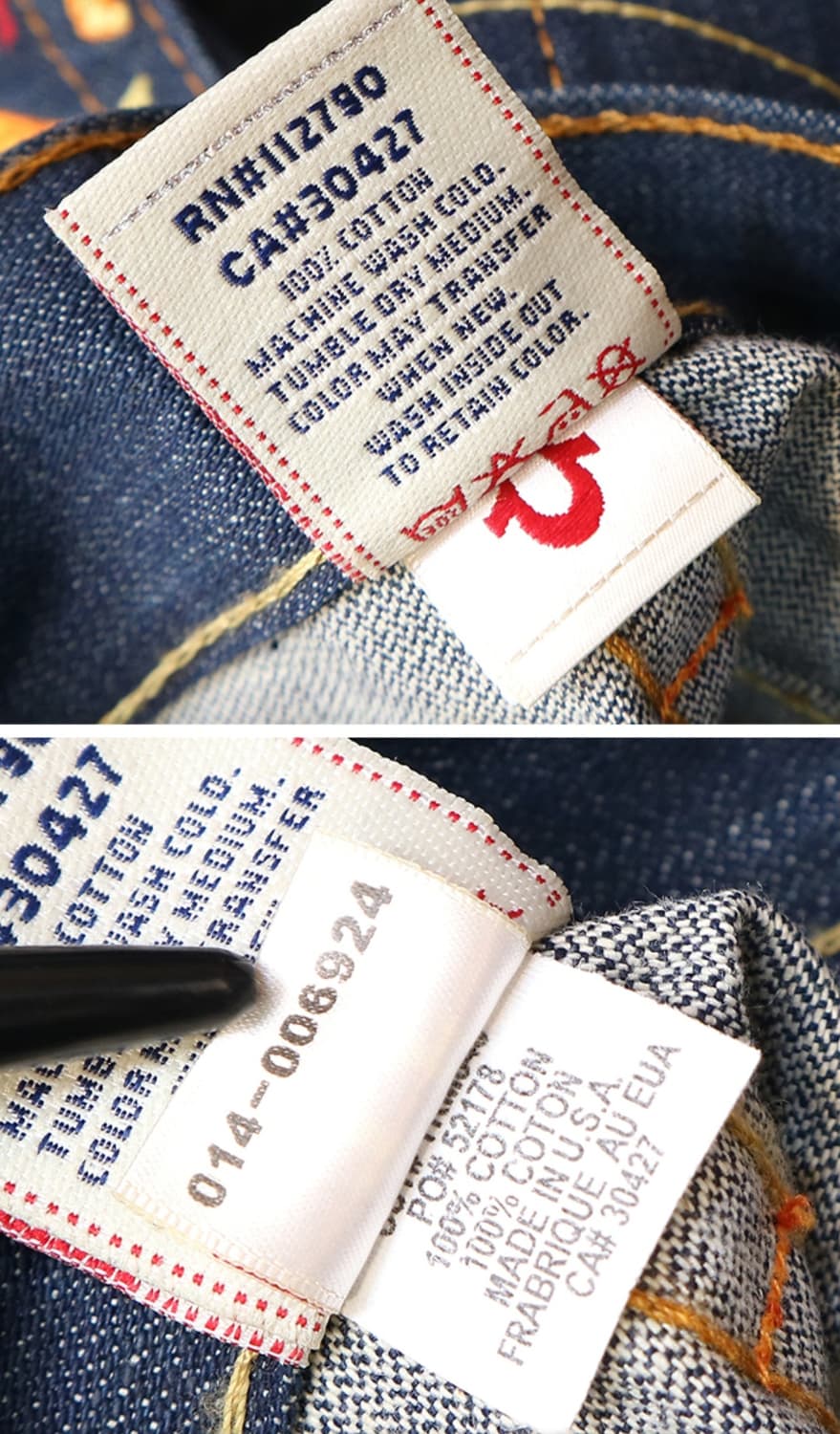 미국메이드 00S 트루릴리젼 BILLY 빌리 드레곤 자수 부츠컷 데님 상품이미지10