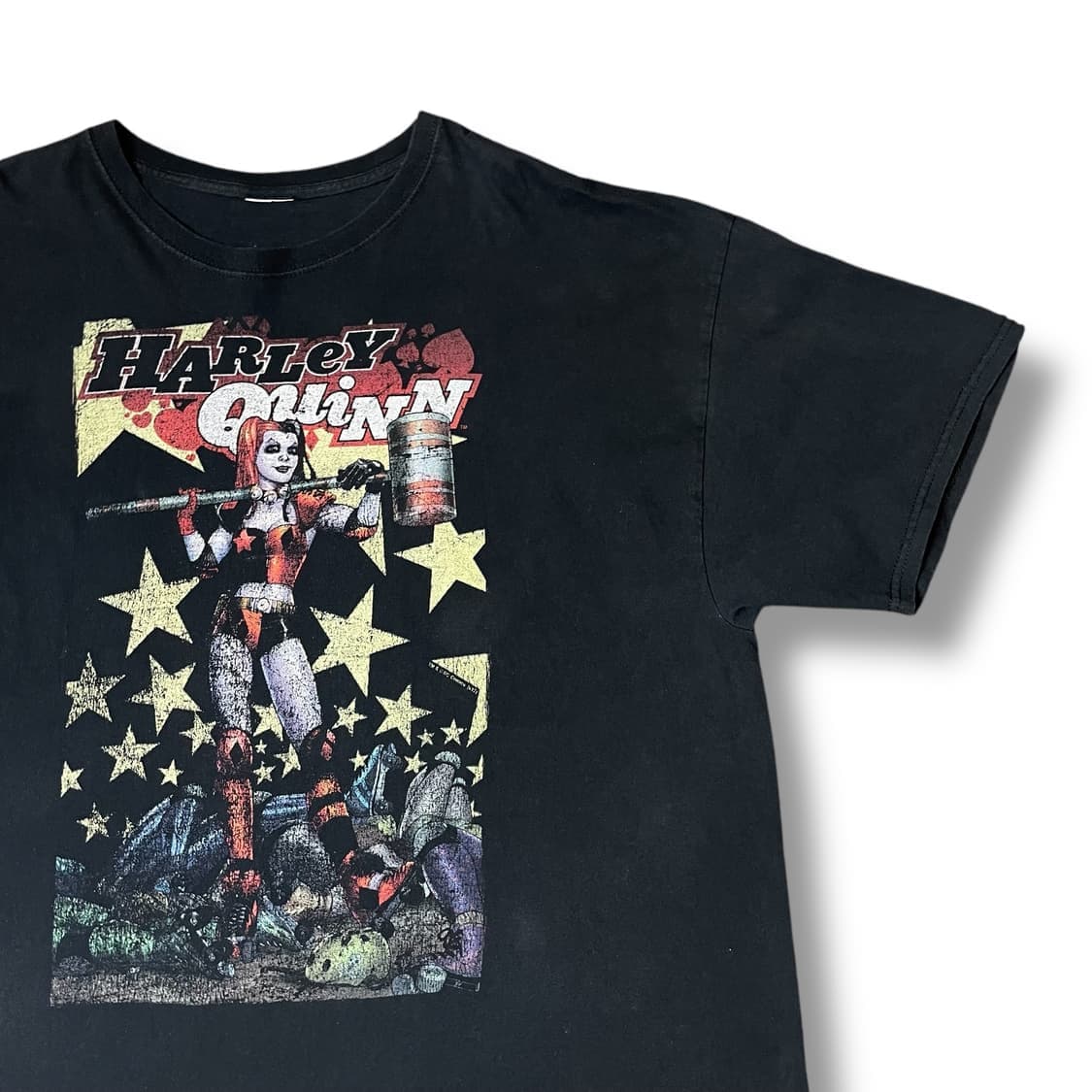 빈티지 할리퀸 프린팅 반팔 티셔츠 상품이미지3