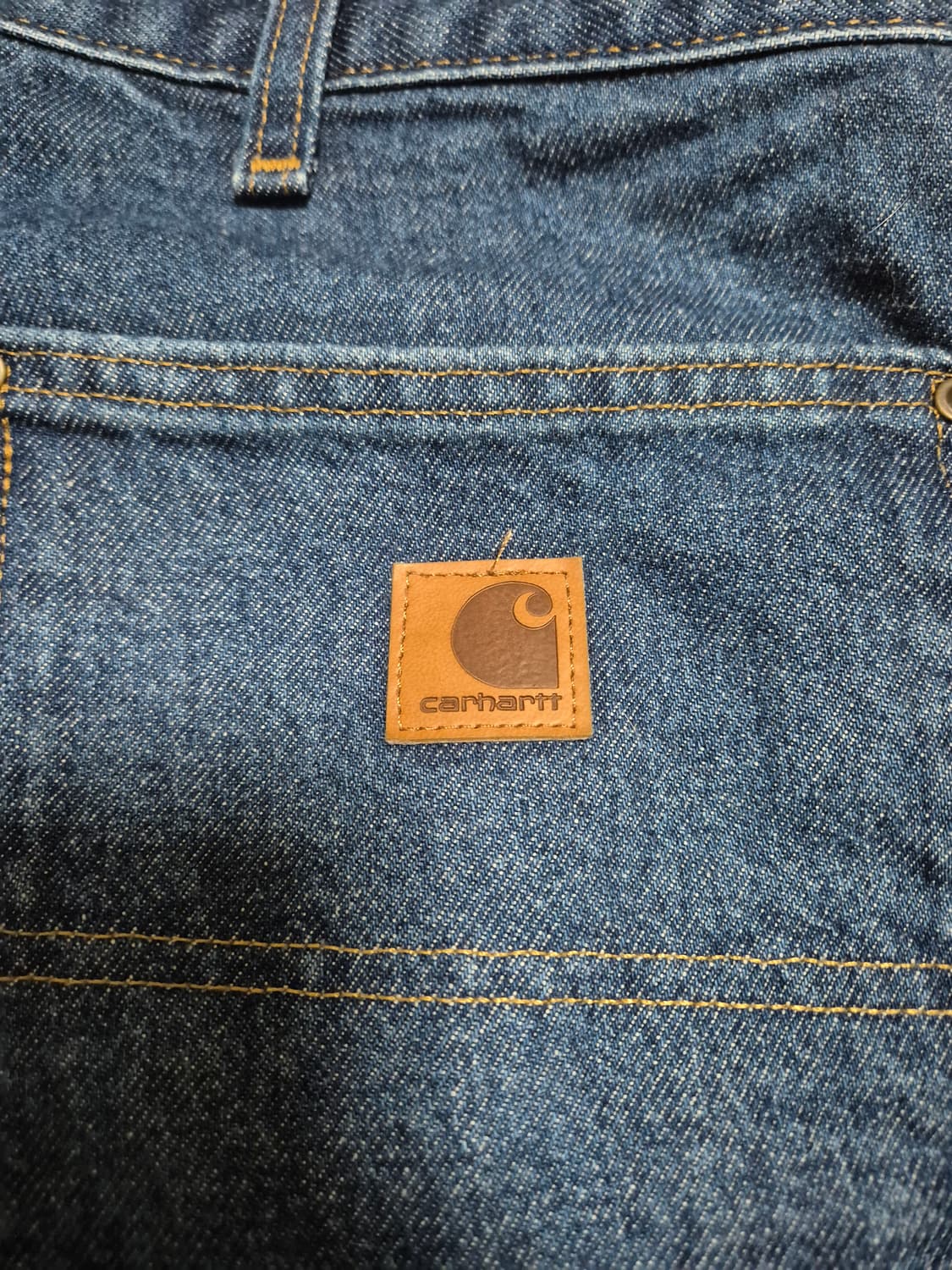 칼하트 더블니 38x32 가죽탭 상품이미지3