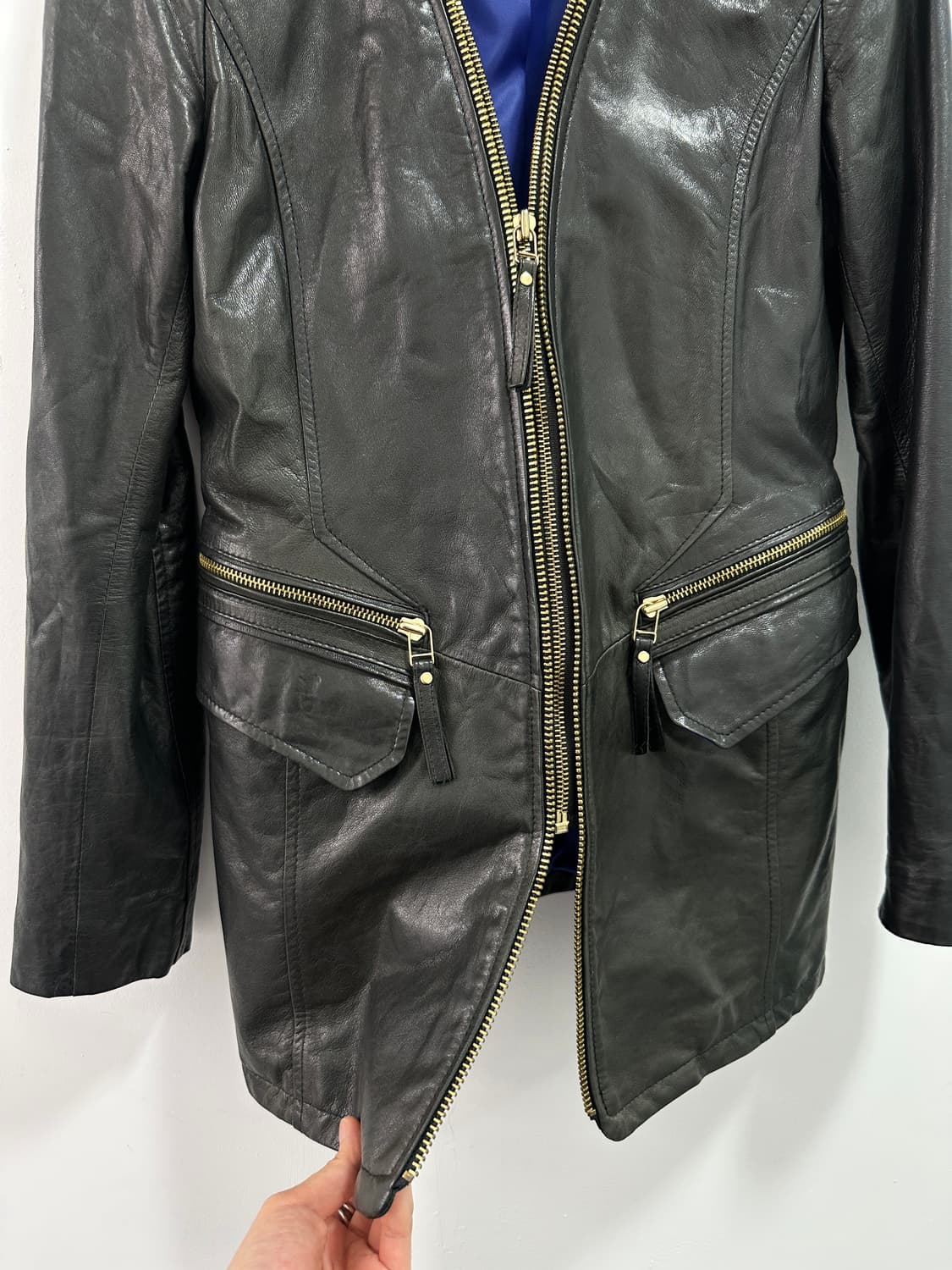 KAALEISUKTAE x ROBO lambskin zipper deta 상품이미지7