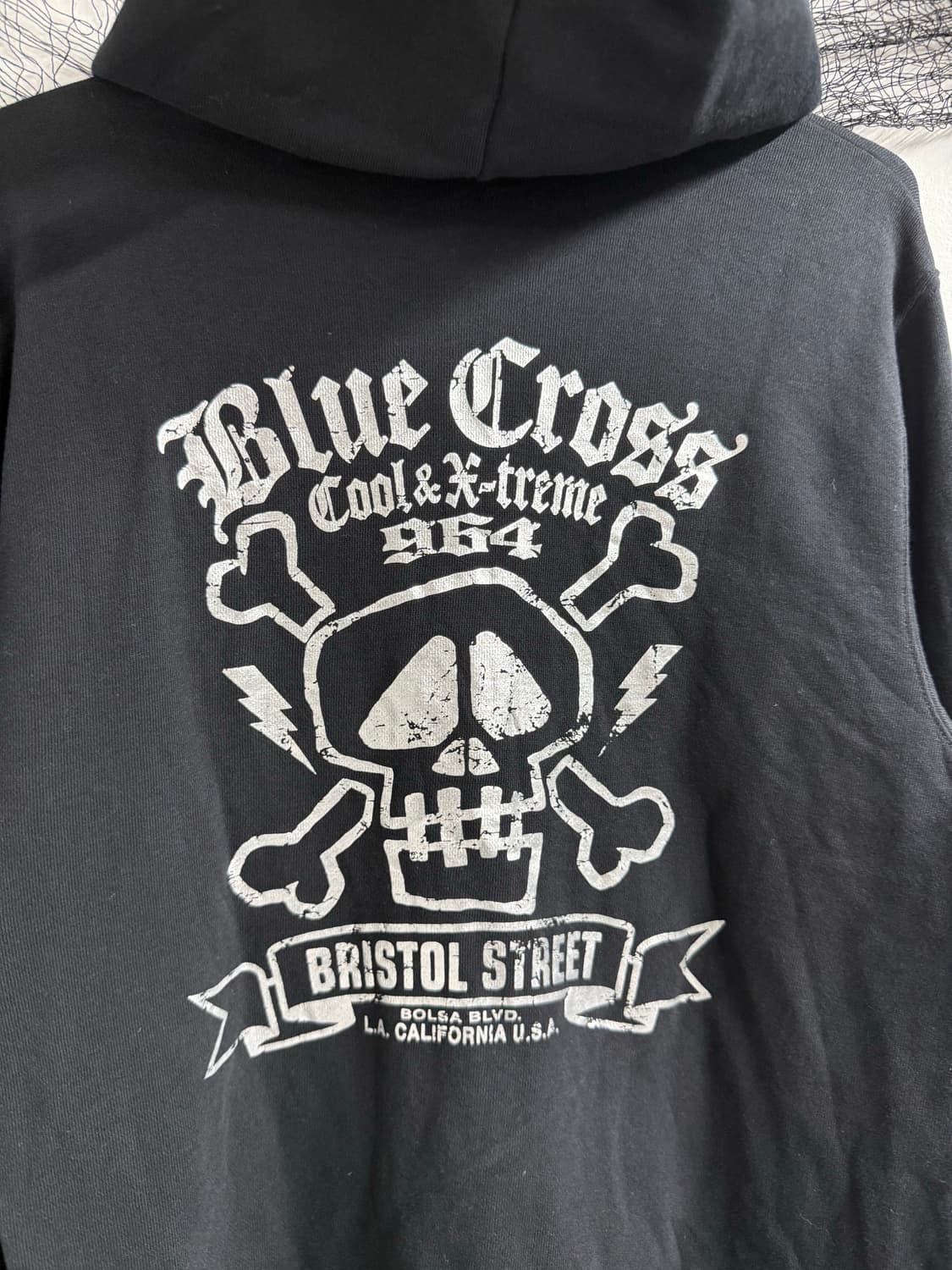 00s skull printing hood zip up 상품이미지2