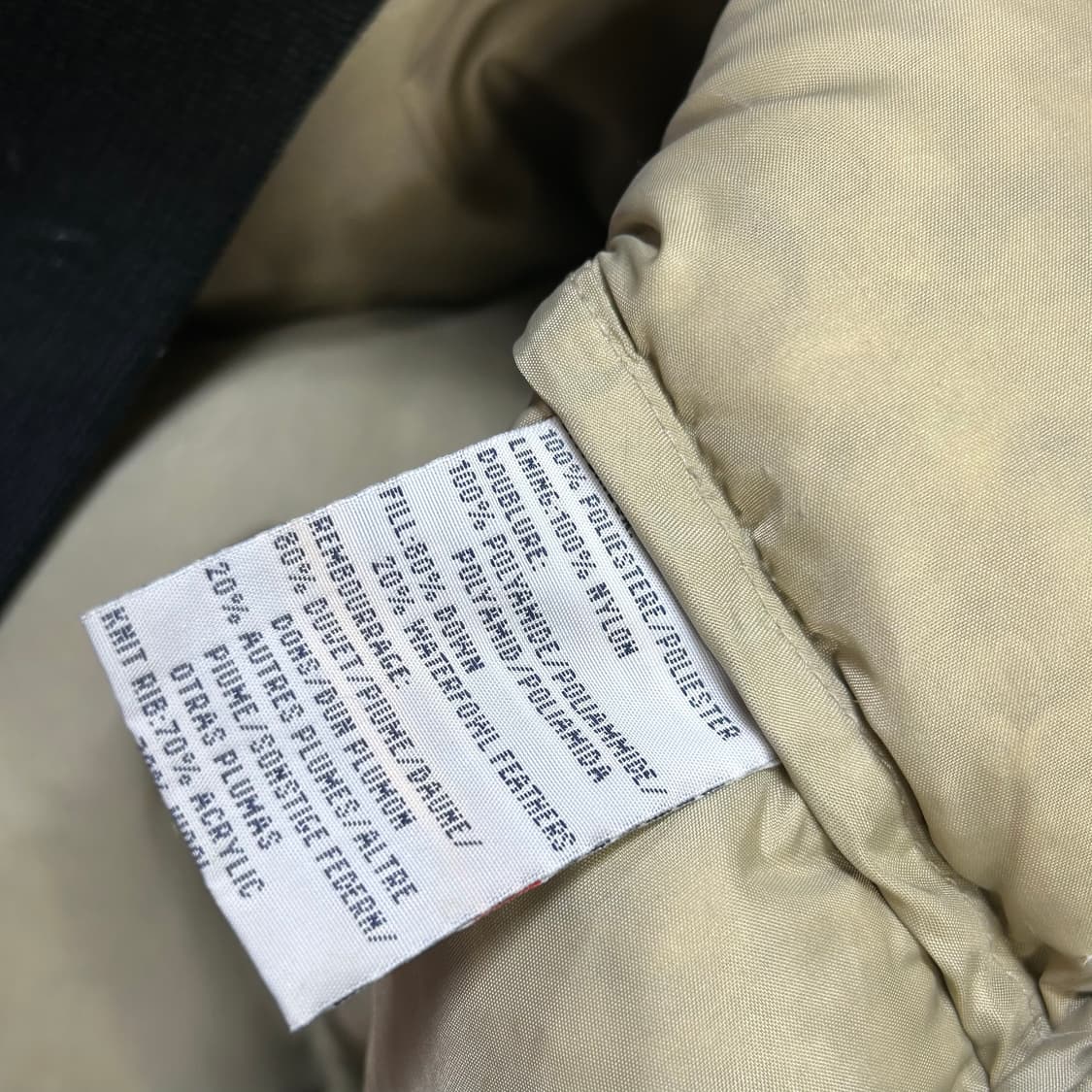 90s 폴로 랄프로렌 덕다운 푸퍼 블랙 패딩 파카 L 상품이미지8