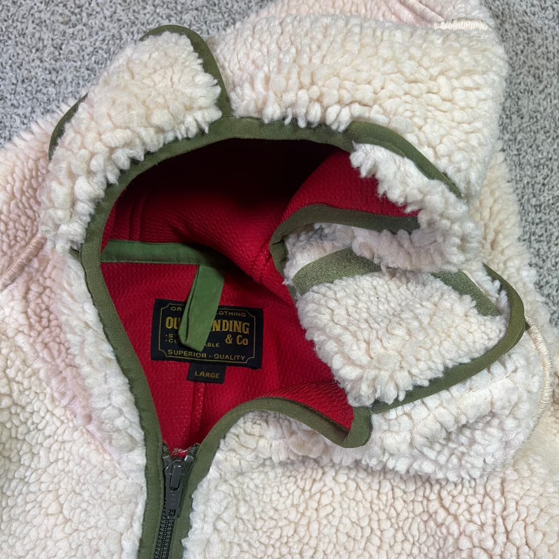 아웃스탠딩 후드 플리스 자켓 상품이미지3