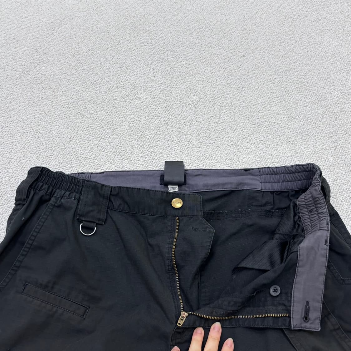 38W/30L CQR 남성 블랙 카고 팬츠 0617E2 상품이미지6