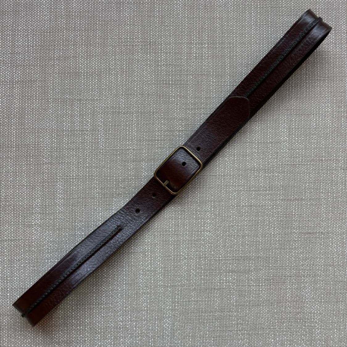 (34-35) Canada 이탈리안 카시스 다크 브라운 레더 벨트 상품이미지3