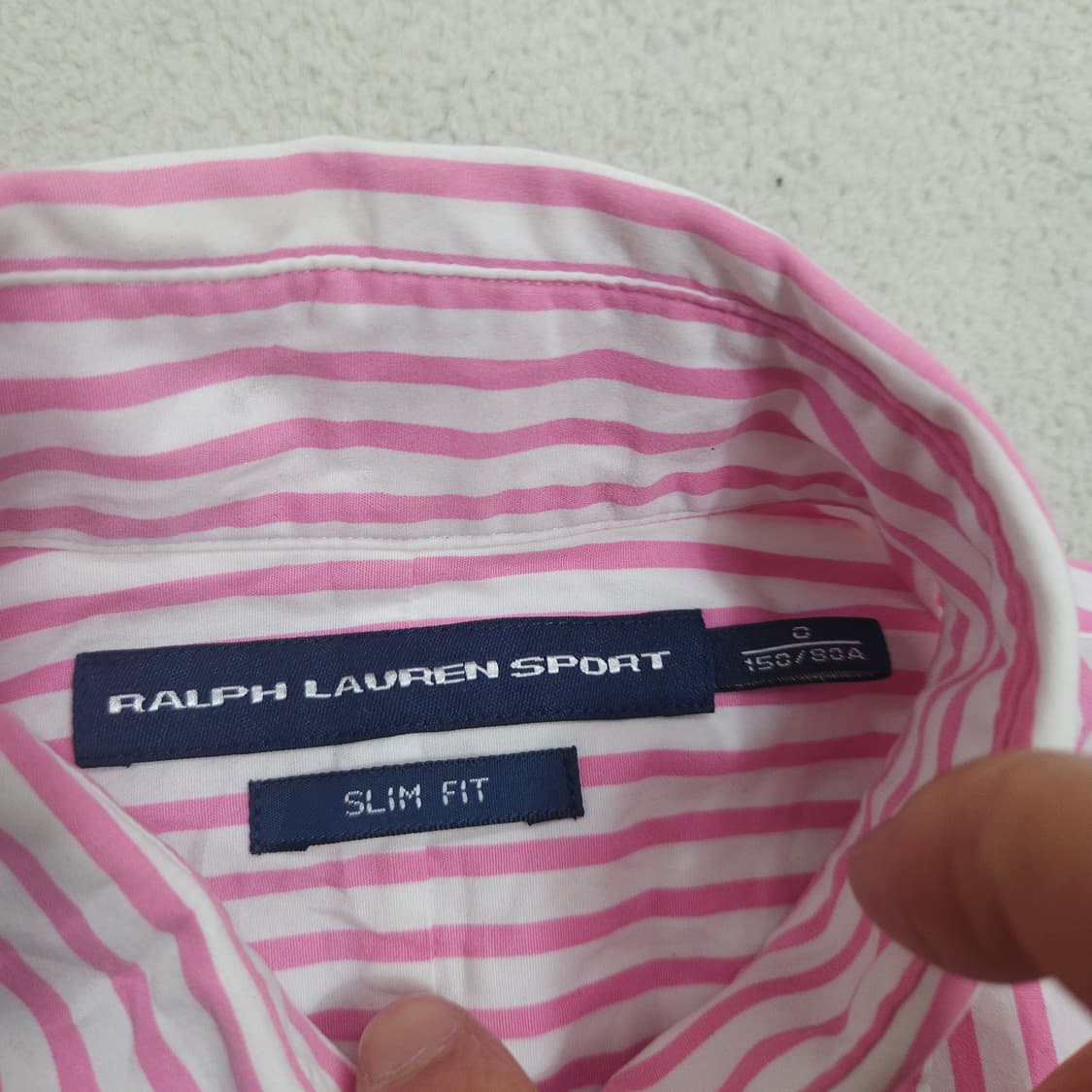 폴로 여성 스트라이프 셔츠 슬림핏 상품이미지4