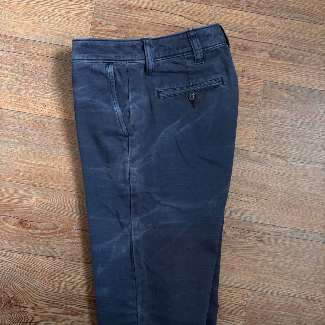 폴로 랄프로렌 가먼트다잉 면바지 26 빈티지 네이비 나염 워싱 상품이미지6