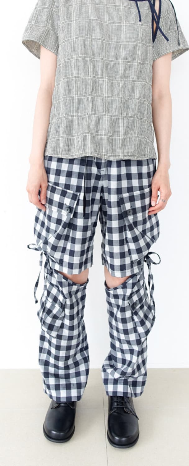 샵페어리 check warmer pants (black) 상품이미지1
